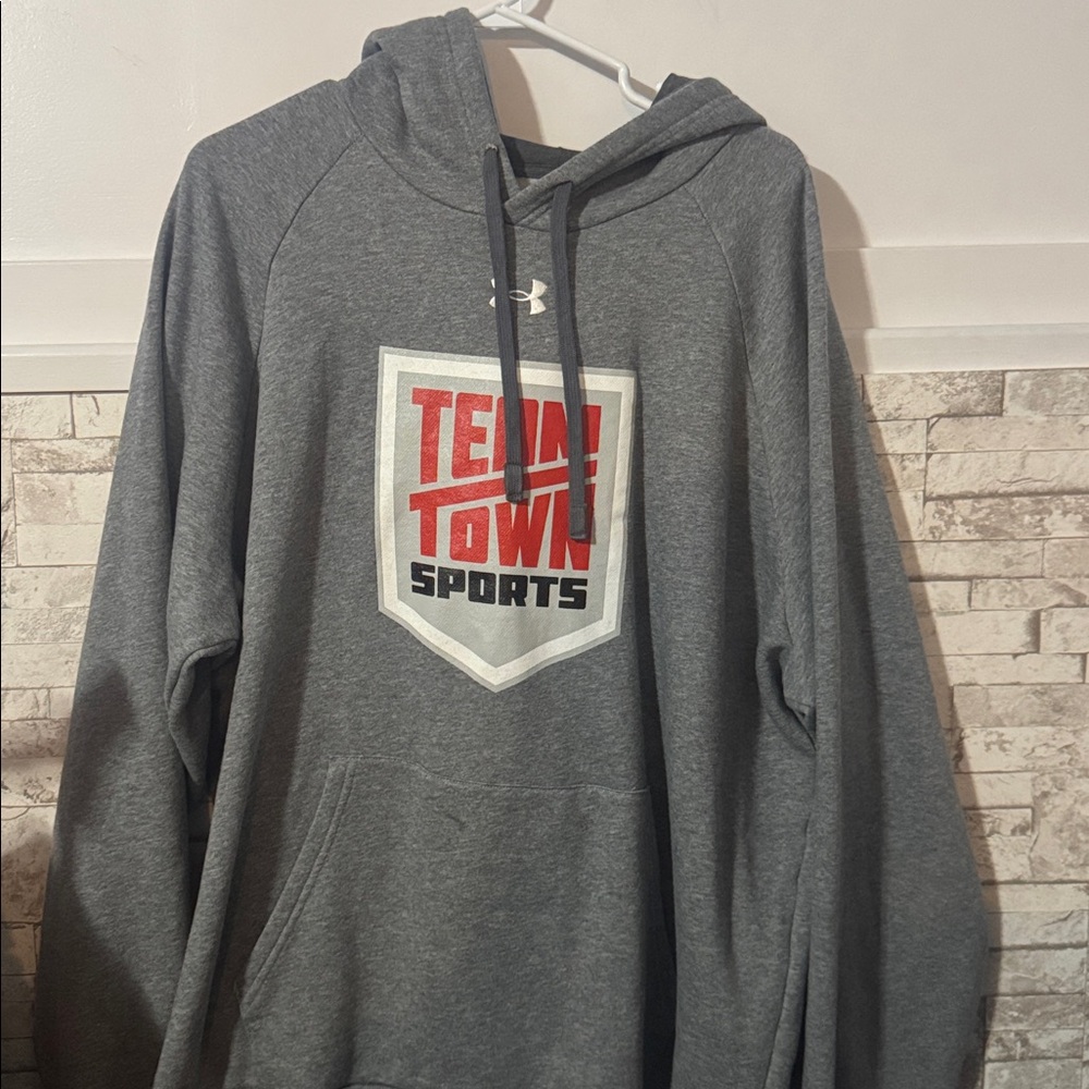 5 for $30 Under Armour Charcoal Hoodie with Team Town Sports Logo